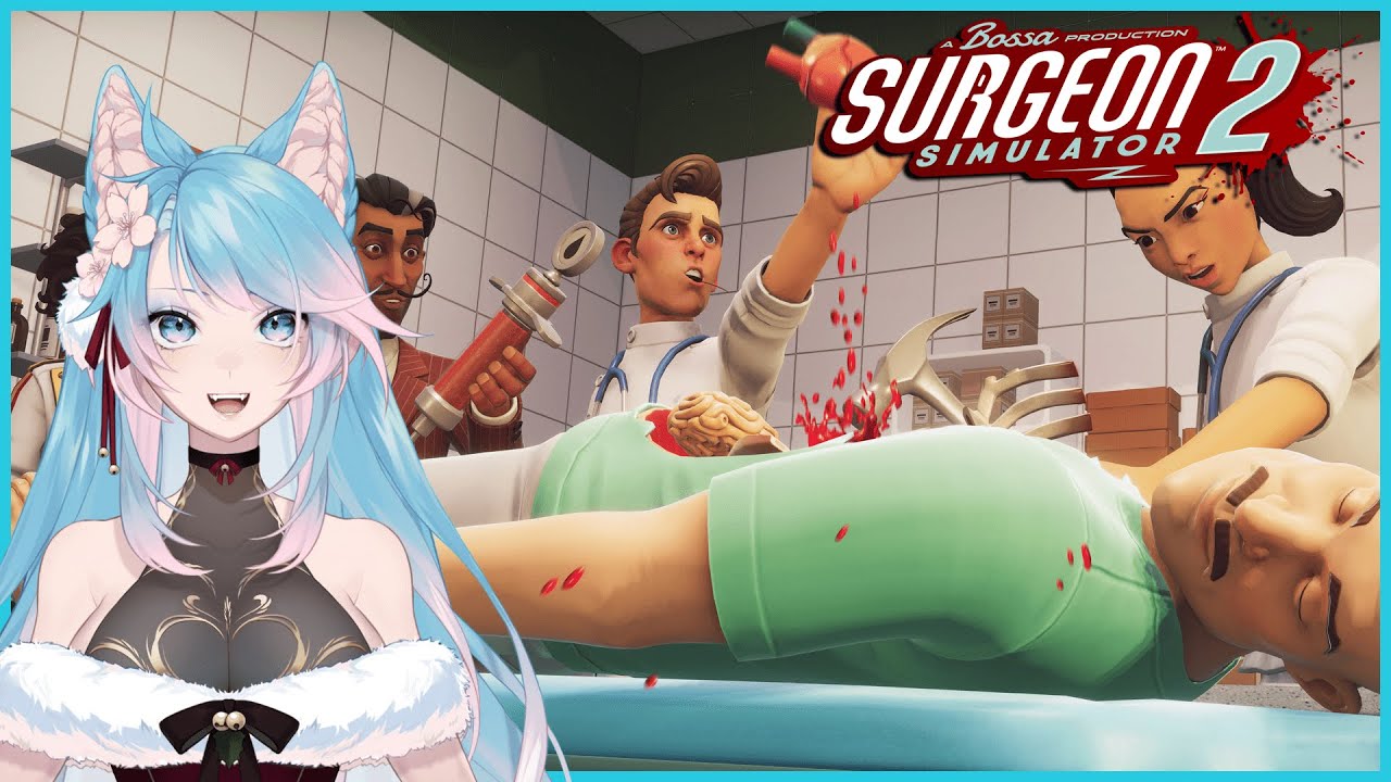 Silvervale plays Surgeon Simulator 2 w/ Mamavale & Konzetsu