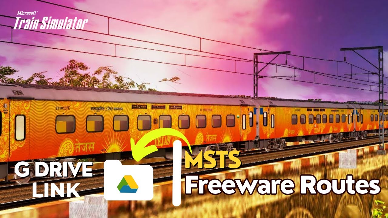 DOWNLOAD INDIAN MSTS FREEWARE ROUTES PART2 || ONE LINK || HOW TO INSTALL INDIAN ROUTES IN MSTS