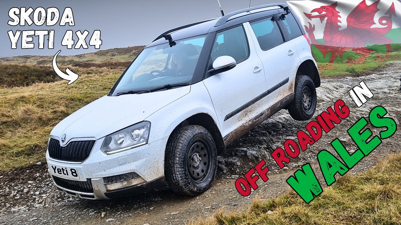 Skoda Yeti 4x4 на бездорожье Уэльса!