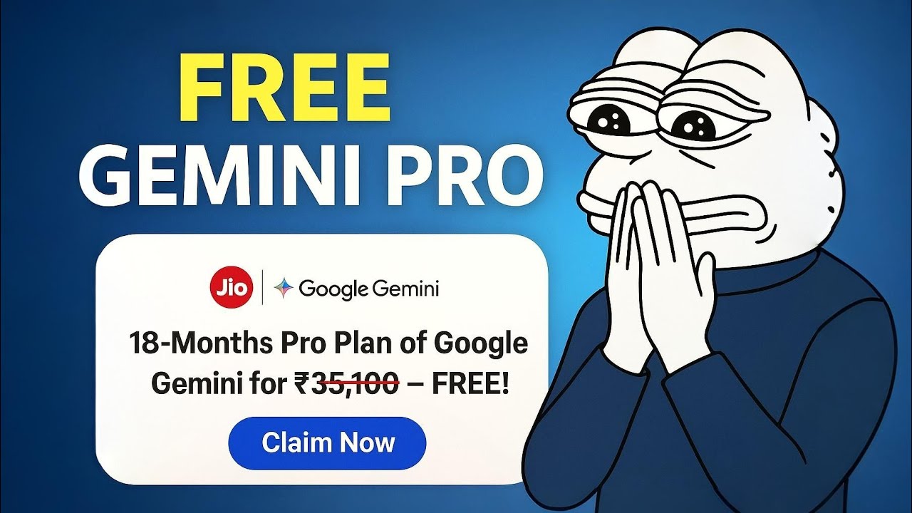   Google Gemini Pro (18 Months Pro Plan) for FREE 