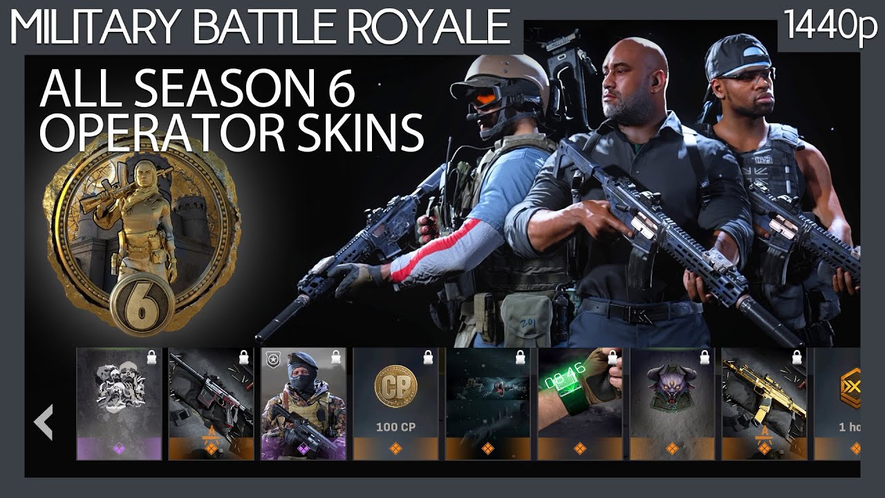 Call of Duty: Warzone All Operator Skin details in Season 6 Battle Pass (No commentary) 1440p