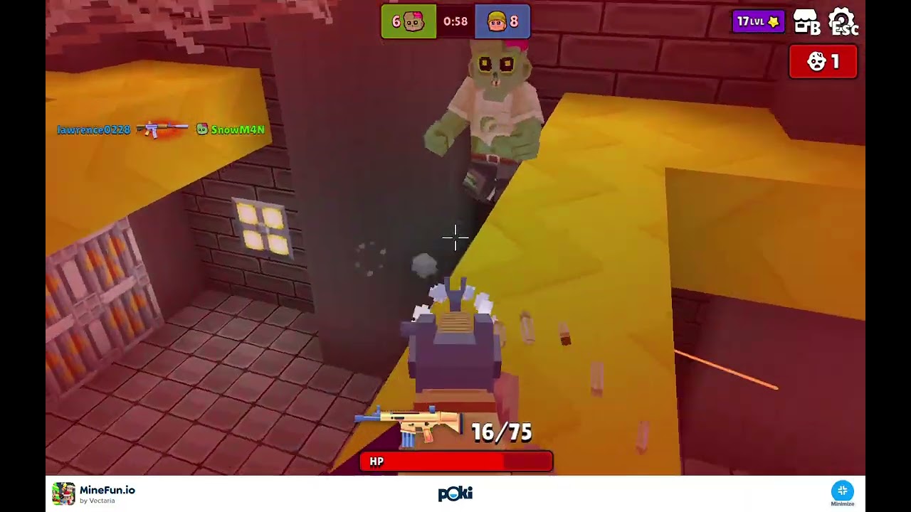 MINEFUN IO   Play Online for Free!   Poki   Google Chrome 2025 02 19 08 50 46
