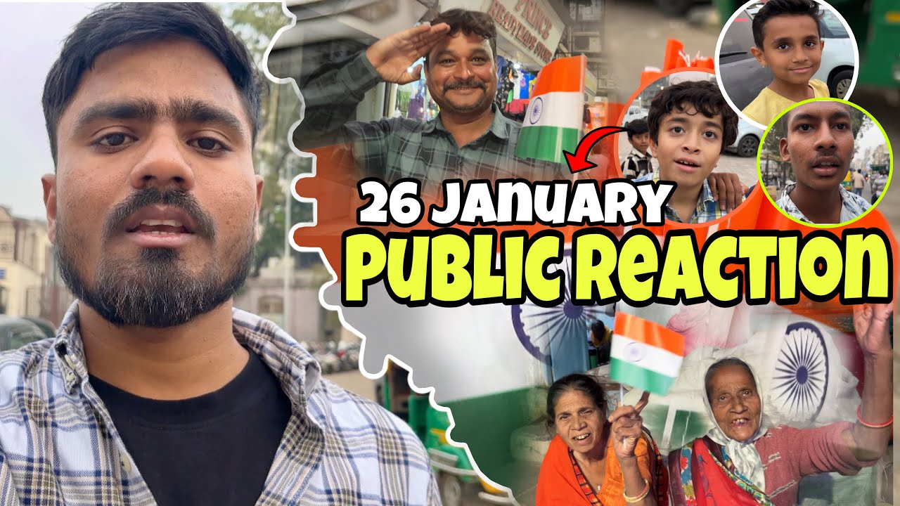 Republic Day Moments 😍 | Public Reaction | 26 January | Special Day l Vlog | 77वां गणतंत्र दिवस 😊
