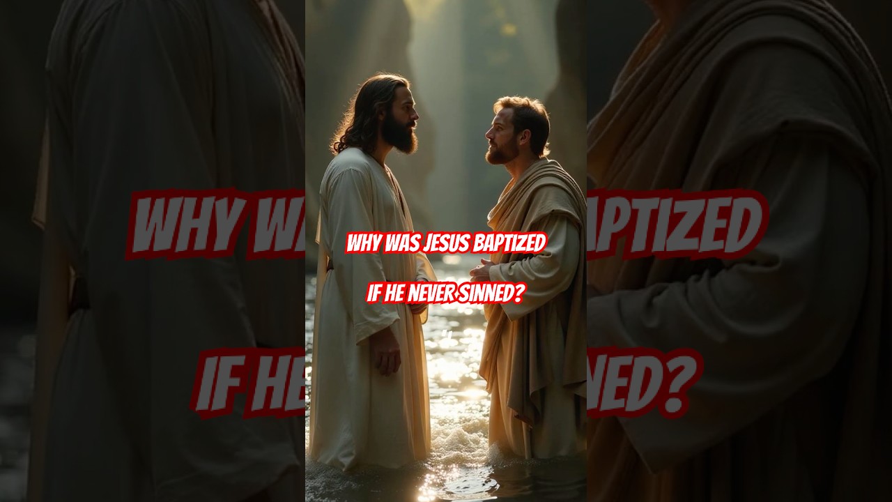 Why Did Jesus Get Baptized If He Never Sinned? #baptism #waterbaptism #gospels #christianyoutube