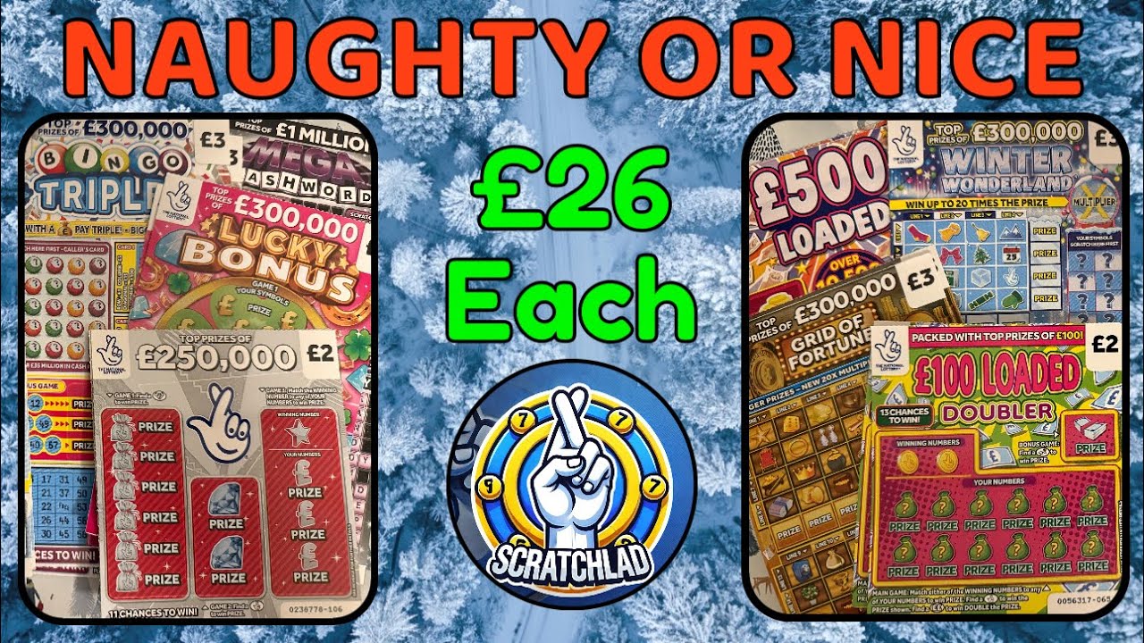 Naughty or Nice? Pitching £26 of Naughty cards against £26 of Nice cards