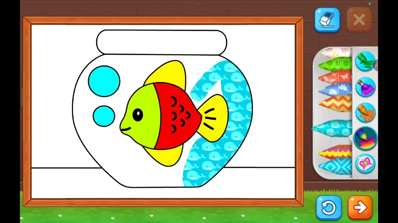 Coloring a Fish 🐠 | Learn Colors for Kids | Tiny Color Tales
