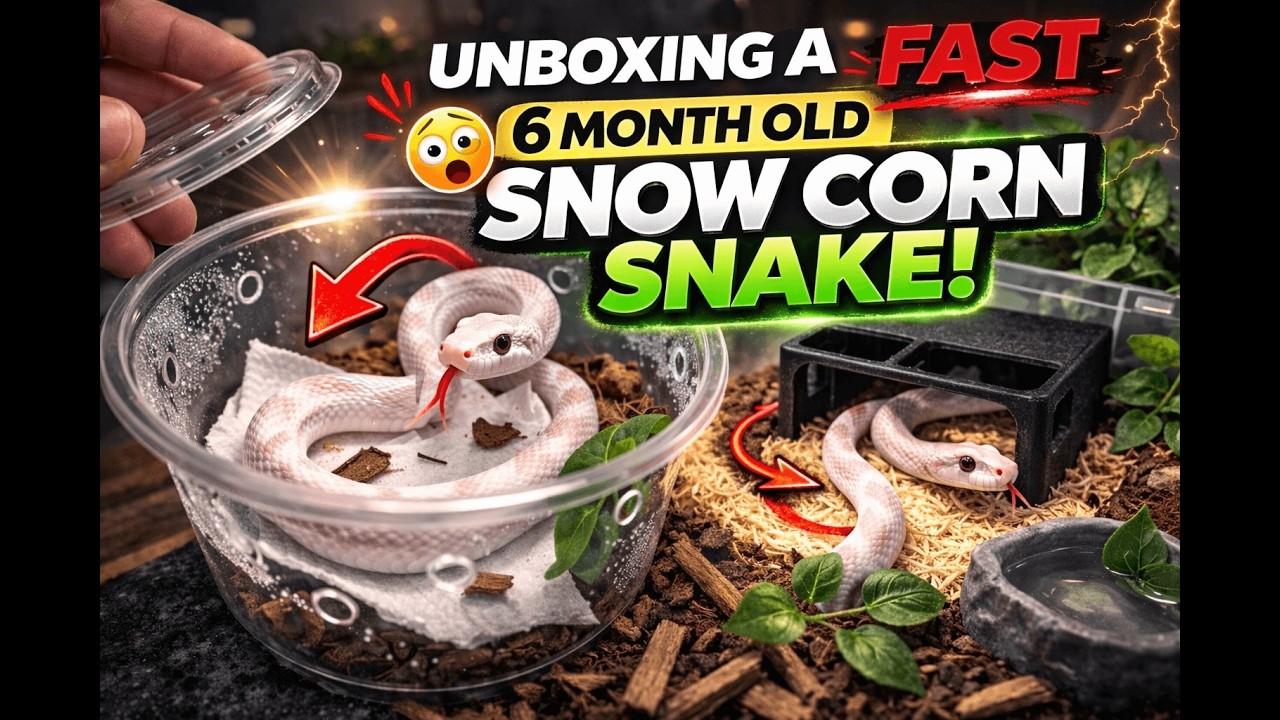 She Tried to Escape 😳 | 6 Month Snow Corn Unboxing