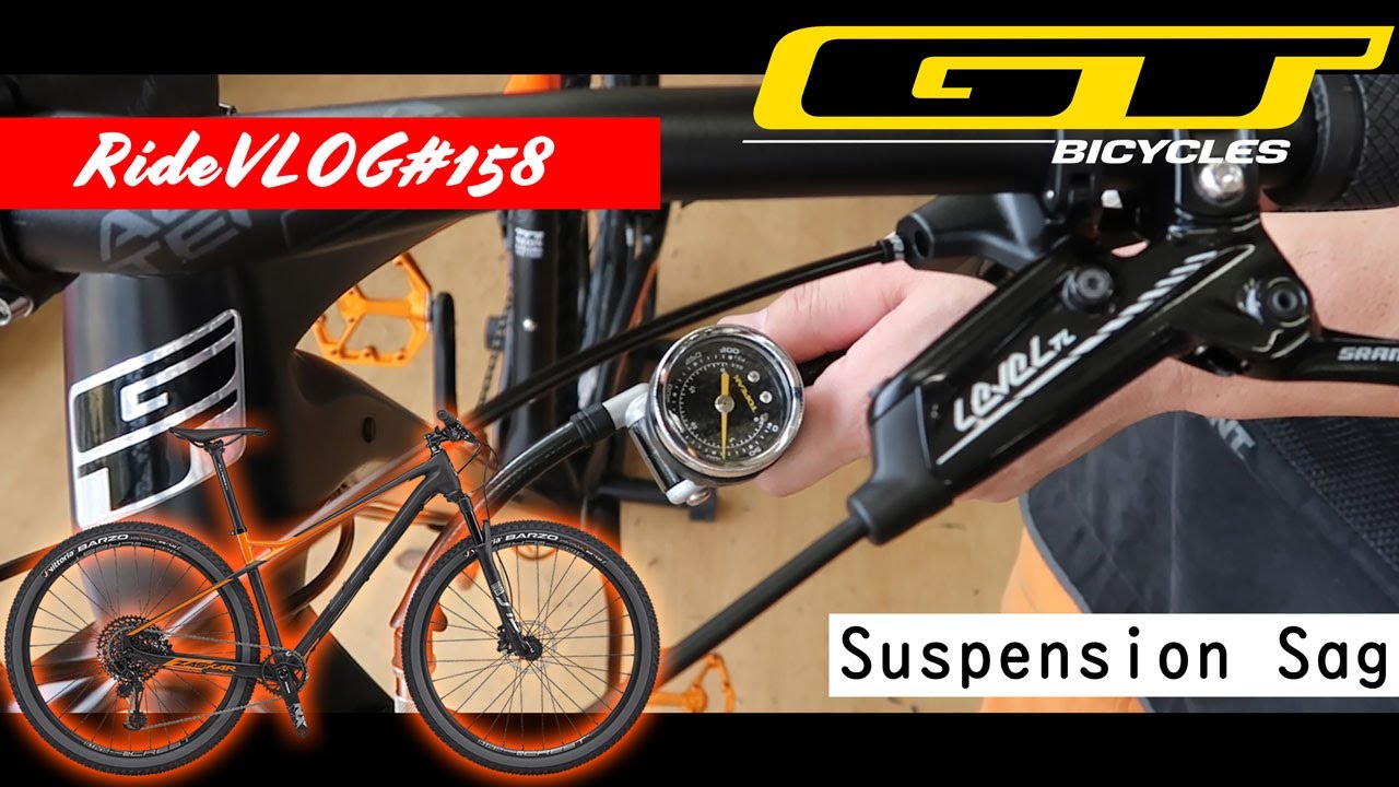 マウンテンバイク納車その3 GT ZASKARのフロントサスペンションサグ調整 RideVLOG#158