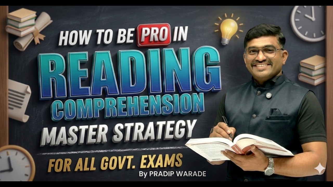 Reading Comprehension | Best way to solve | Tips & Tricks | Bank Exams | BY PRADIP WARADE