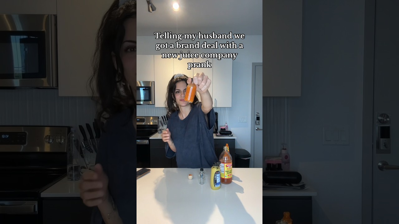 NEW JUICE COMPANY PRANK! #tajandb #youtubeshorts #relationships #couplegoals #shorts #prank