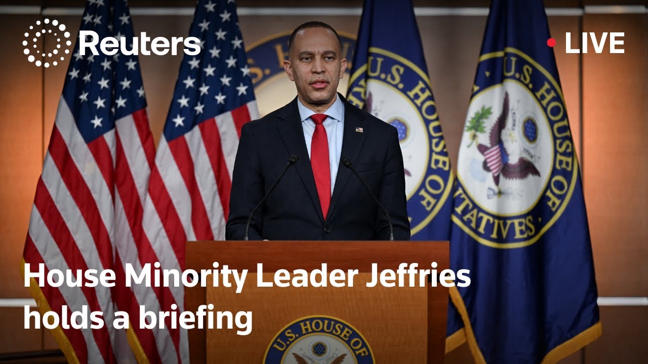 LIVE: House Minority Leader Jeffries holds a briefing