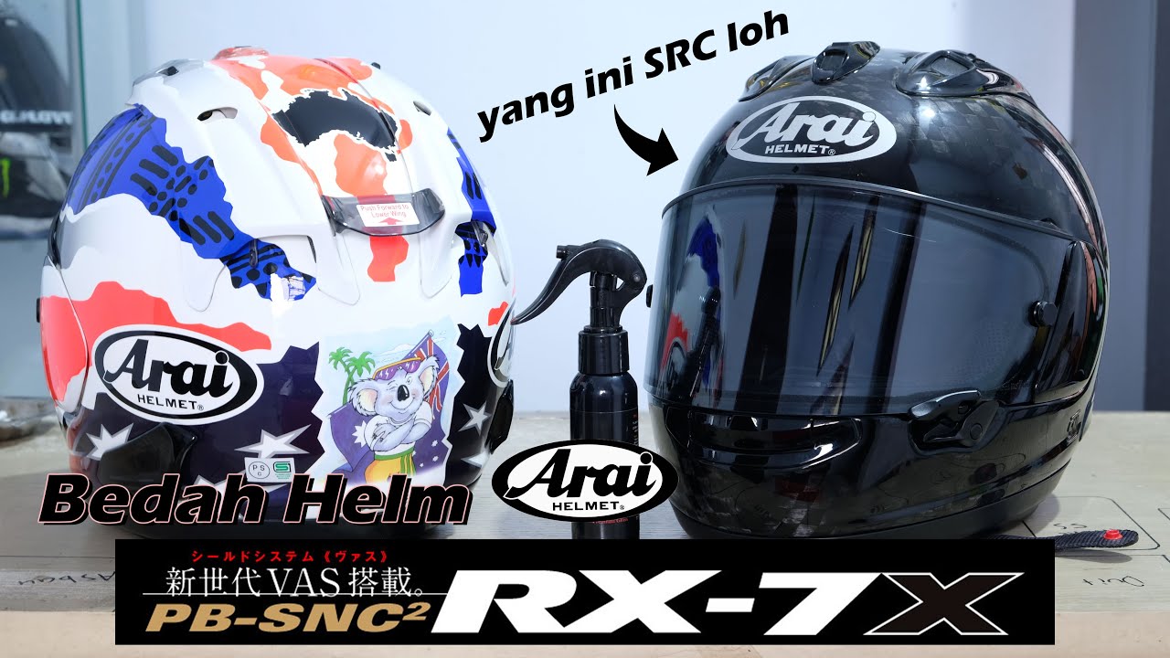 Review!!! | Bedah Helm Arai RX7X. luar dalam. bonus RX7-SRC