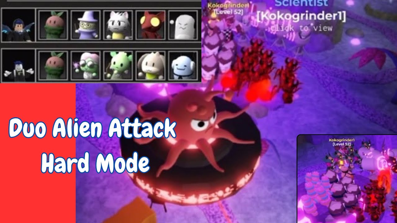 Duo Alien Attack Hard Mode | A Viewer’s Request | Tower Heroes