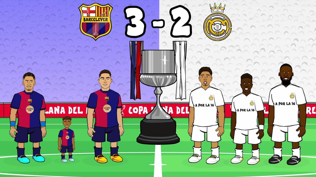 BARCELONA 3-2 REAL MADRID🏆 Copa Del Rey Final 2025 (El Clasico Goals Highlights)