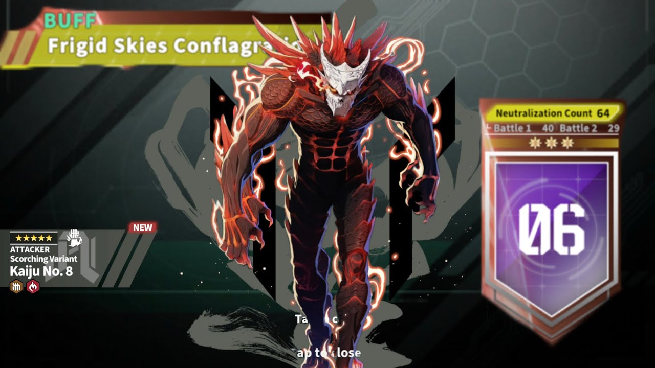 LARGE CONQUEST 6 CLEARED (f2p) - KAIJU NO 8 THE GAME