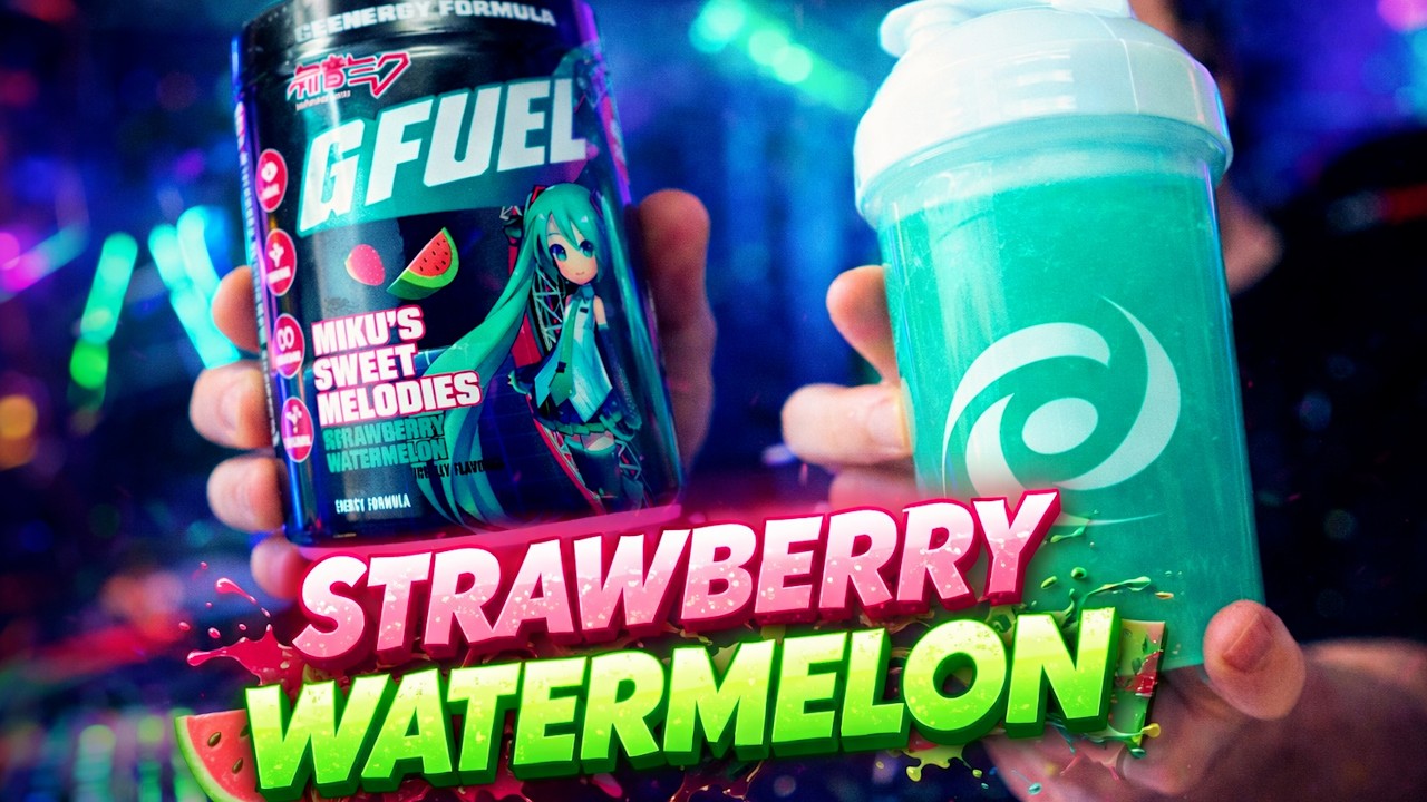 Новый GFUEL 2.0 со вкусом клубники и арбуза&hellip; Вдохновлен Хацунэ Мику!?