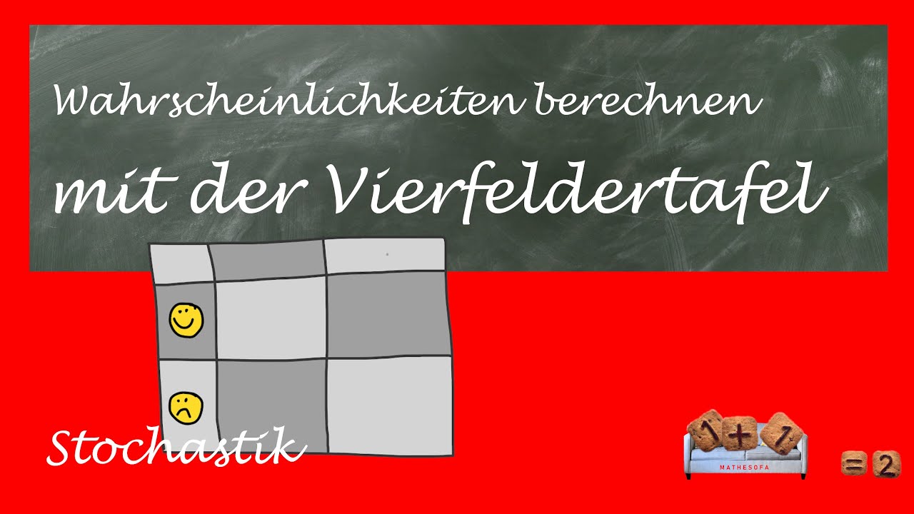 Vierfeldertafel - So berechnest du Wahrscheinlichkeiten