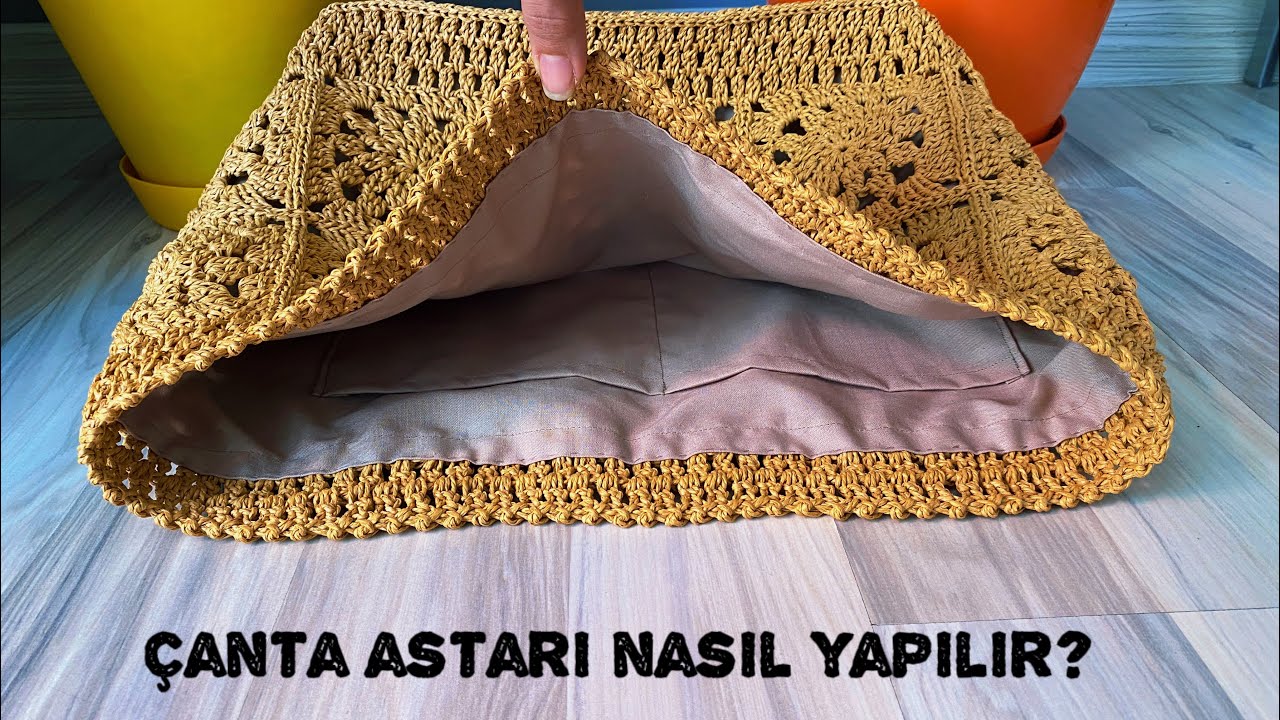 Çanta astarı yapıyoruz  🫶🏻  kolay çanta astarı