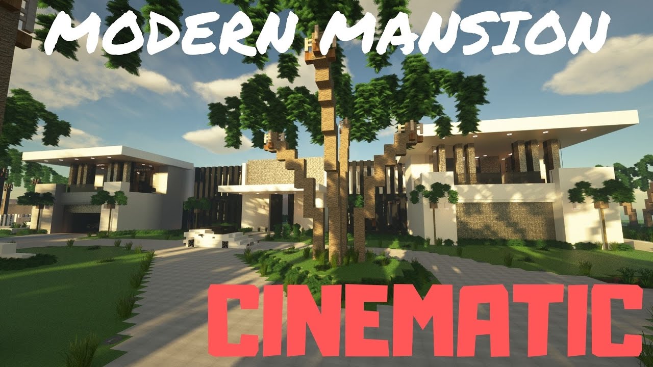 Minecraft : Modern Mansion Cinematic/w RayTracing