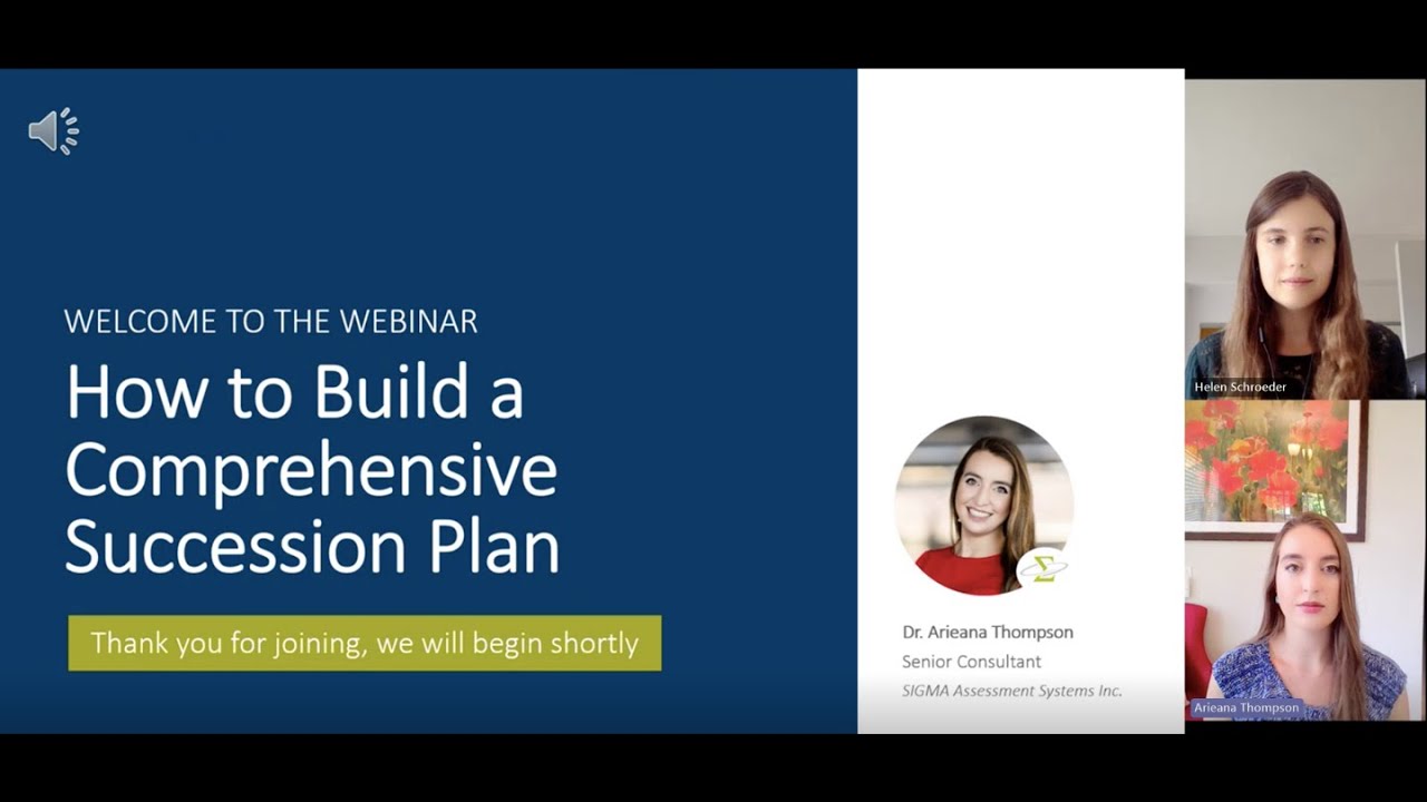 SIGMA Webinar (July 2024): How to Build a Comprehensive Succession Plan