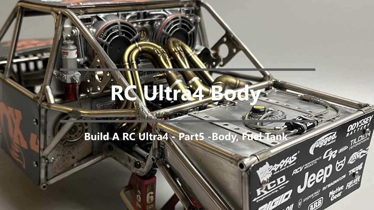【RC Ultra4 #05】How to build a RC Ultra4?Part 5-Body, Fuel Tank and Radiator/車殼、油箱和散熱器