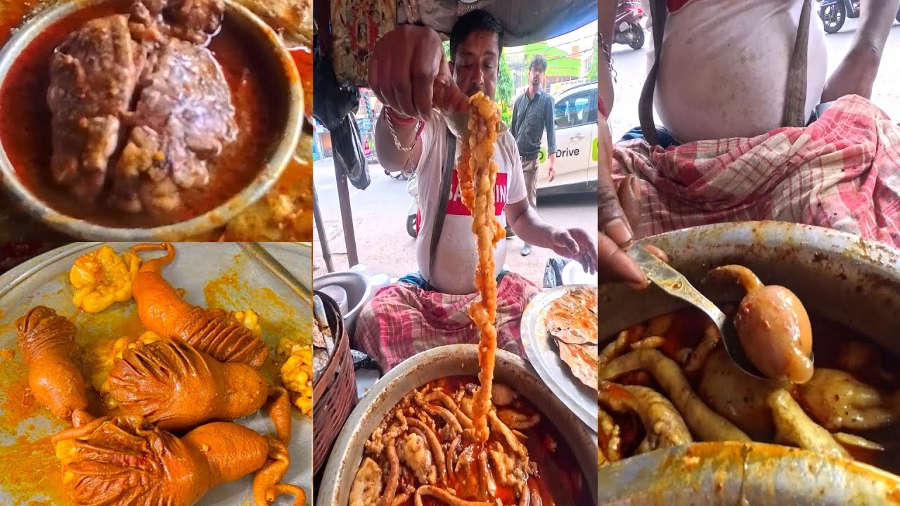 A to Z Mutton Parts | Mutton Fat,liver,brain etc Selling in Kolkata Only 30Rs | Indian Street Food 