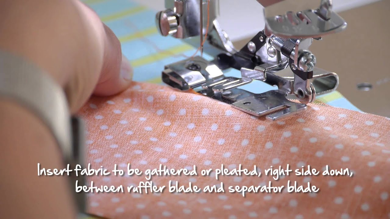 Tutorial: how to sew pleats and ruffles with the BERNINA ruffler no. 86