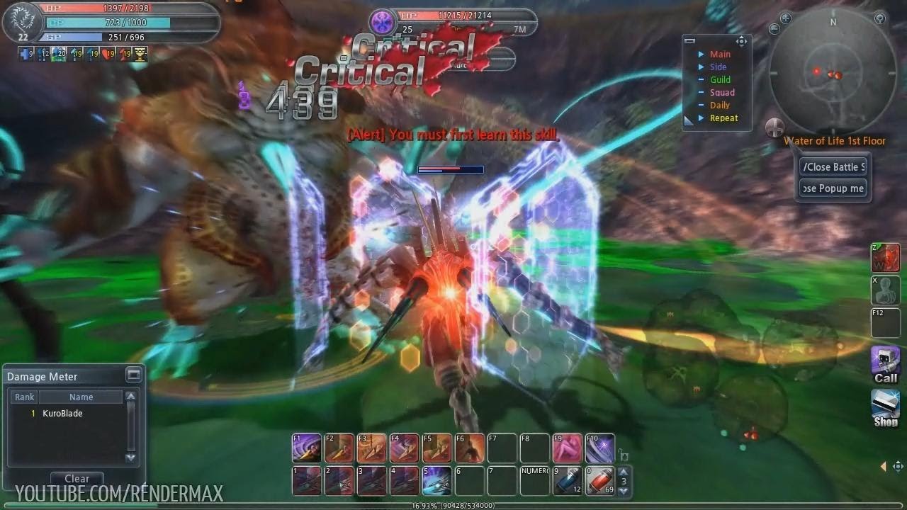 Scarlet Blade - lvl 22 Whipper Gameplay (Alpha Test) - Drasil Marsh Dungeon (Solo Mode)