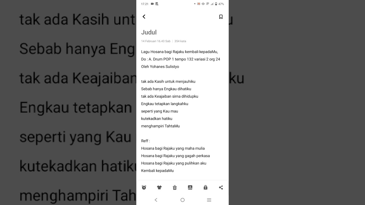 Lagu Hosana bagi Rajaku kembali kepadaMu, Do : A. Gitar Oleh Yohanes Sulistyo 