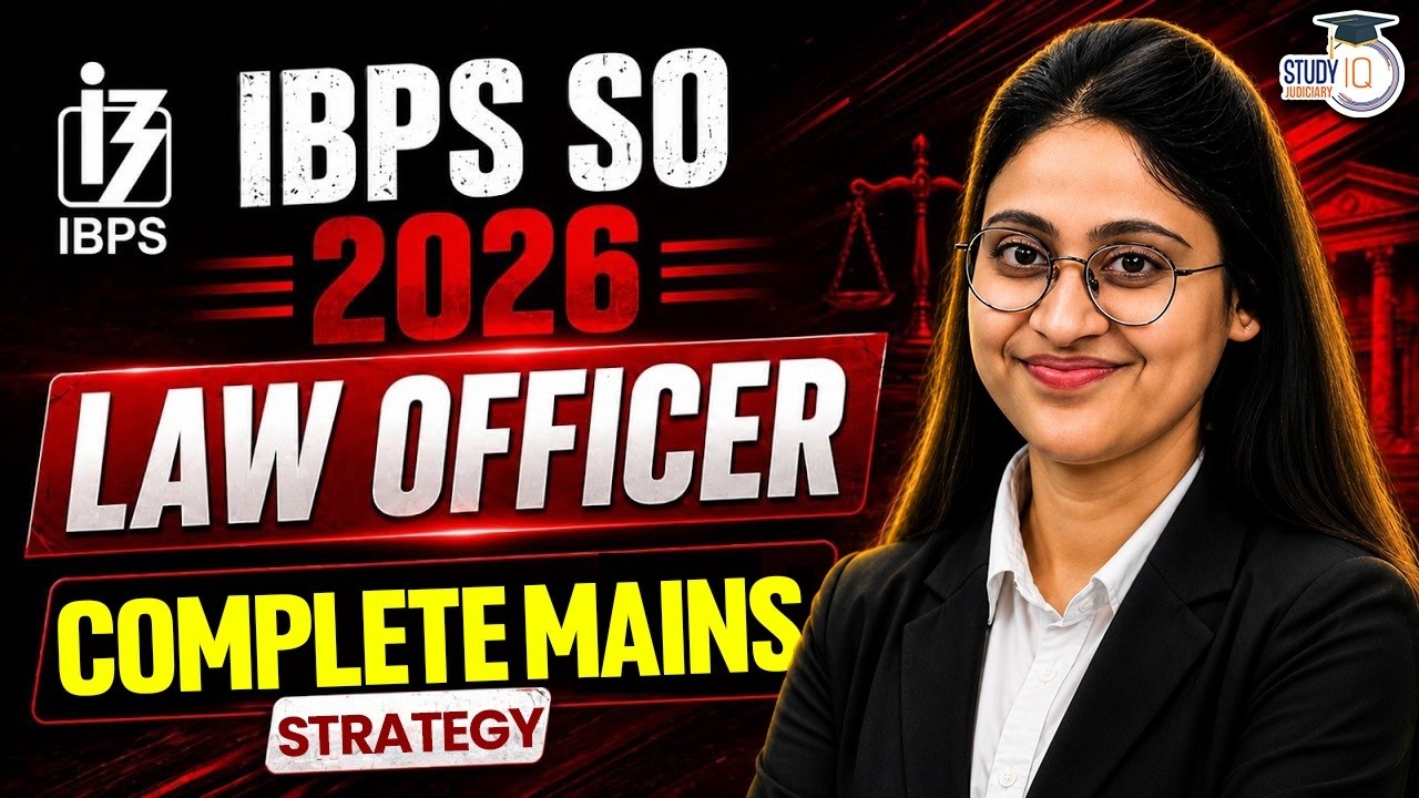 IBPS SO Law Officer 2026| Complete Strategy For Mains| Muskan mam