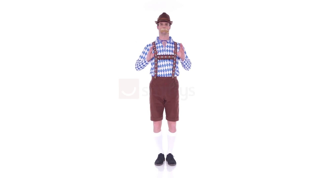 Smiffy's Beer Man Oktoberfest Men's Lederhosen Costume