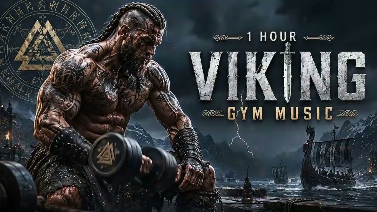 Metal Viking Workout  Music ⚔️ 1 Hour of Epic Nordic Workout Motivation