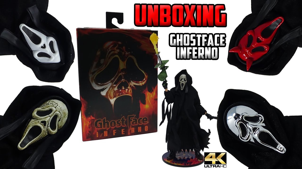 Neca Ghostface Inferno Action Figure Unboxing Ultimate Ghost Face Scream