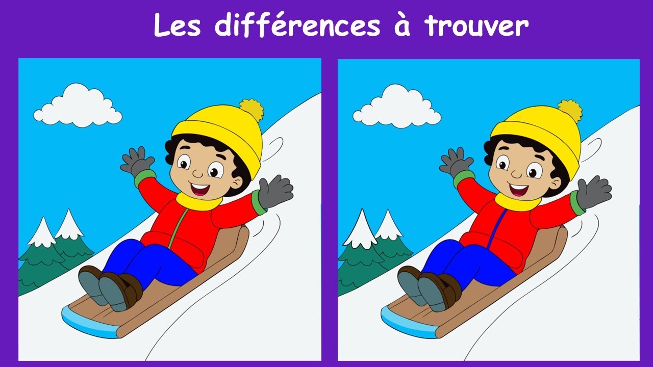 Sais tu trouver les 3 différences
