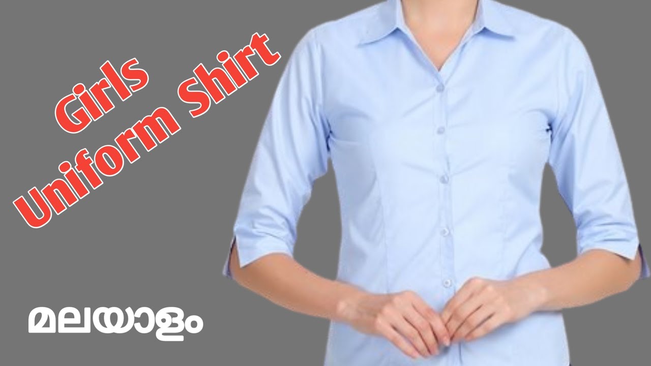 Uniform shirt cutting and stitching | girls shirt in malayalam