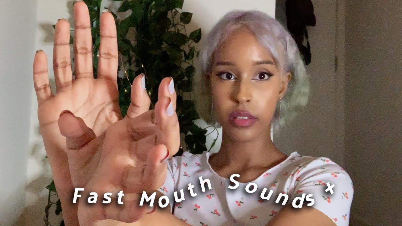 ASMR FAST MOUTH SOUNDS AND HAND MOVEMENTS (unusual mouth sounds)