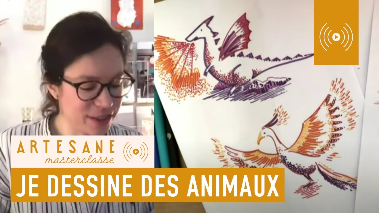 Comment dessiner des animaux merveilleux en famille - Masterclasse arts graphiques Artesane