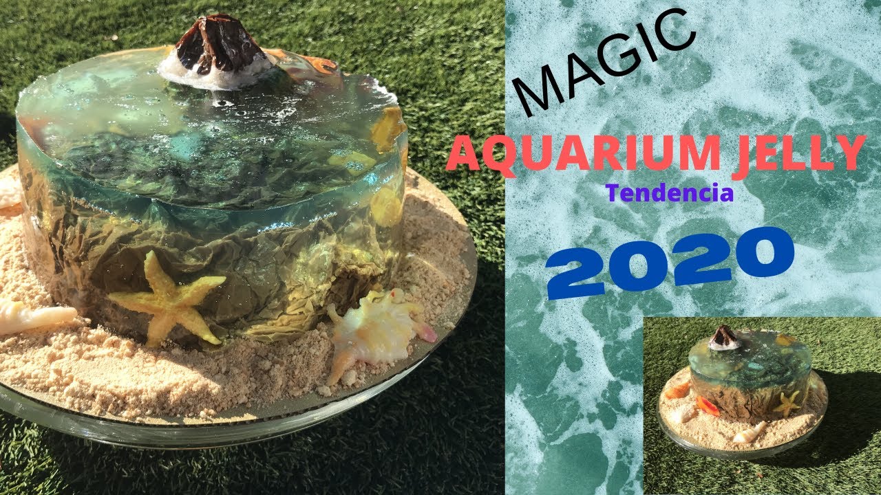ISLAND CAKE|PASTEL TENDENCIA GELATINA 2020| MAGIC CAKE| 100% GELATINA| GELATINA ACUARIO😱🏝😱🌴🏝