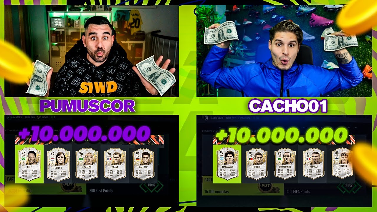 FUT DRAFT SÚPER MILLONARIO VS CACHO | DESCARTAMO ICONO !!! FIFA 22