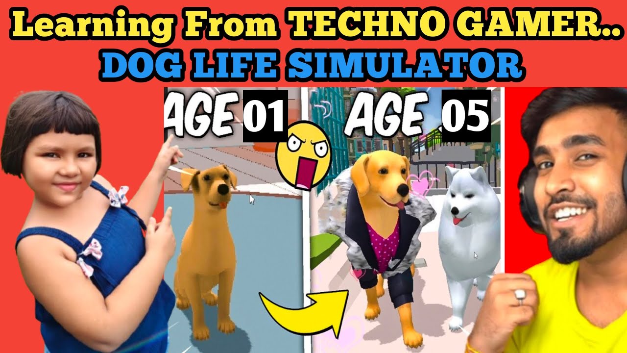 Birth to Death as a DOG #amayrathelearner  Learning #technogamerz | DOG LIFE SIMULATOR | 🦴🐶🐕🦮