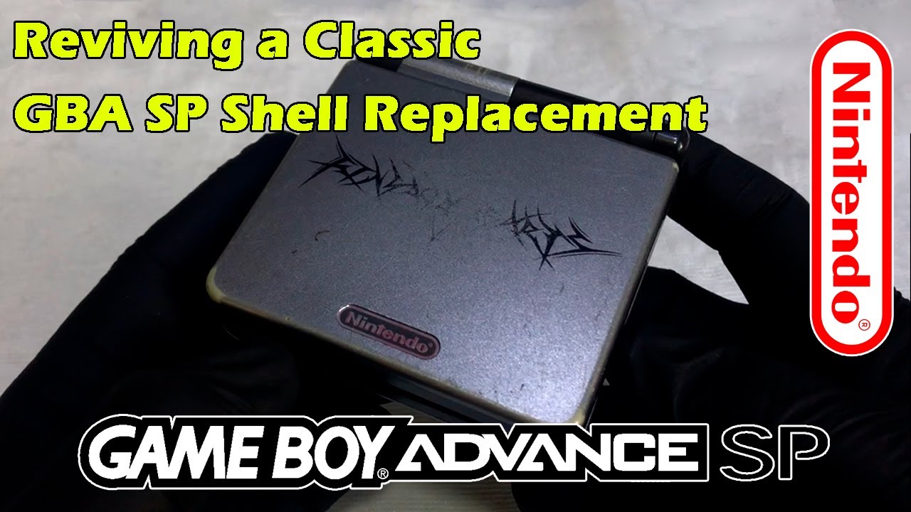 Reviving a Classic Game Boy Advance  SP Shell Replacement  #nintendo #retro #asmr #diy
