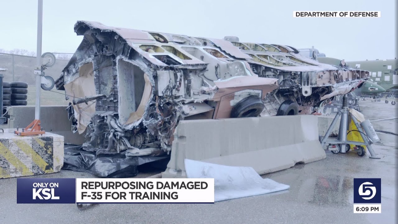 Repurposing damaged F-35 fighter jets for training at Hill AFB