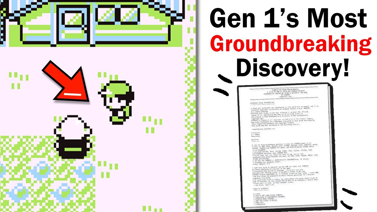 The 26-Page Document That Changed Pok&eacute;mon Glitches Forever.