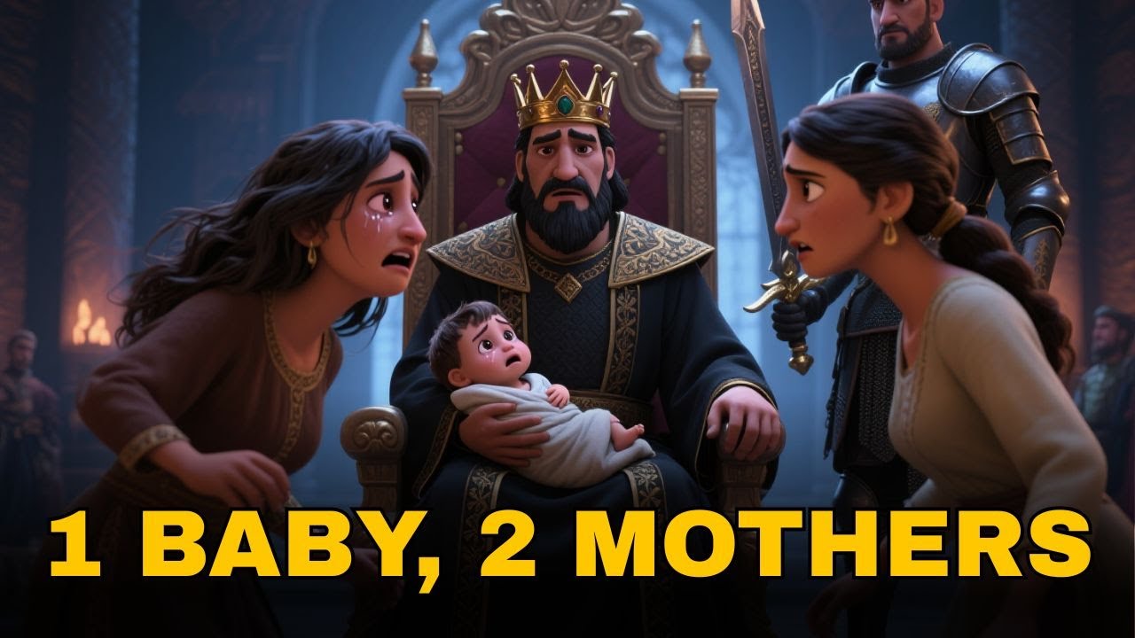 The Wisdom of King Solomon | The Two Women & One Child | Animated Bible Story of King Solomon