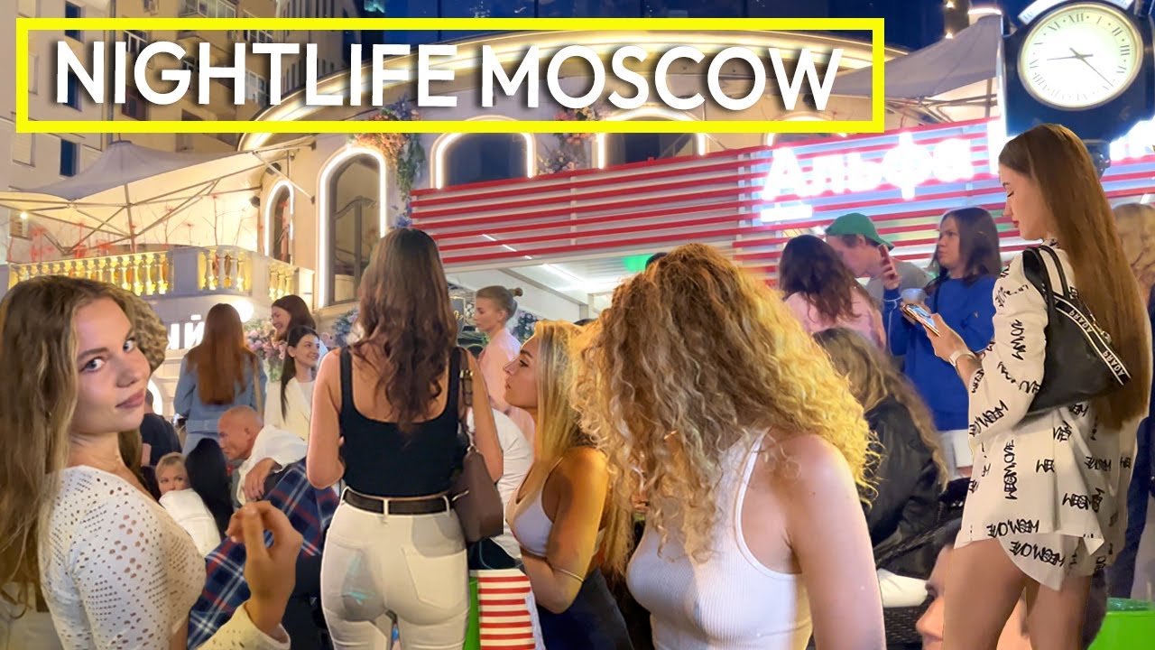🔥SEDUCTIVE RUSSIAN GIRLS after Midnight. AMAZING MOSCOW NIGHTLIFE. City Walk Tour 4K HDR