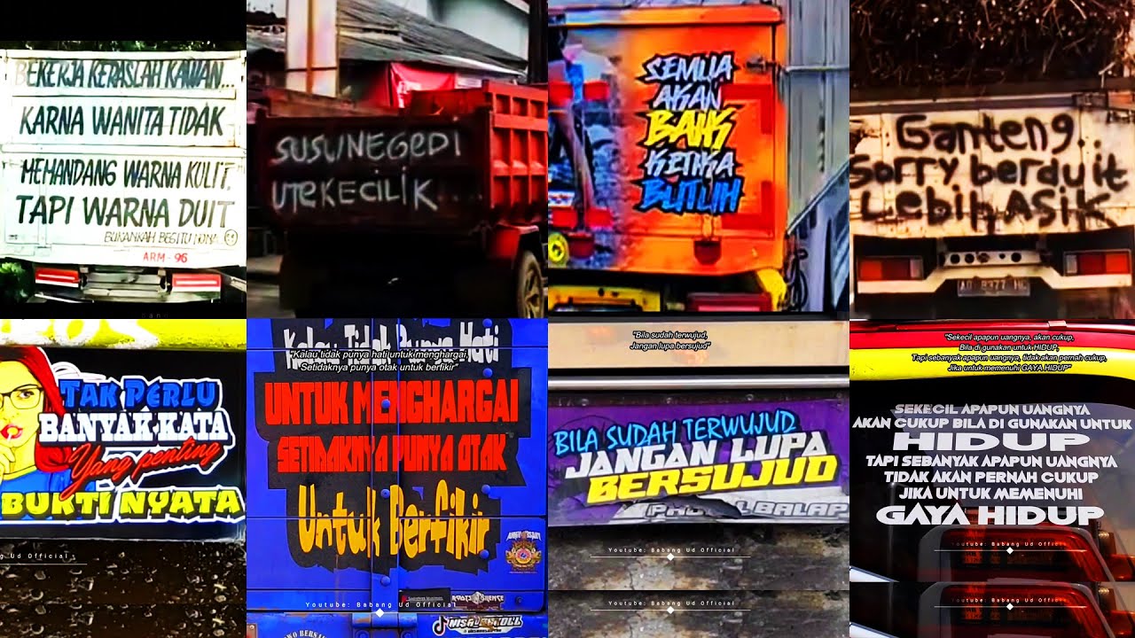 Kata-kata Sopir Yang Tak Pernah Gagal (11 Quotes Truk Yang Selalu Menarik Perhatian Pengguna Jalan)