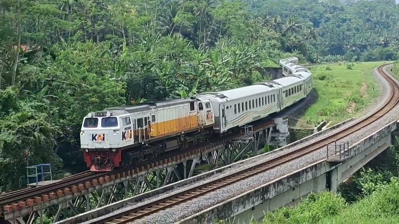 Serunya hunting kereta api di jalur viral