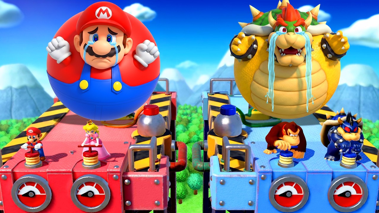 【マリオパーティ スイッチ】ラッキーチームバトル マリオ&ピーチ Vs ドンキーコング&クッパ
