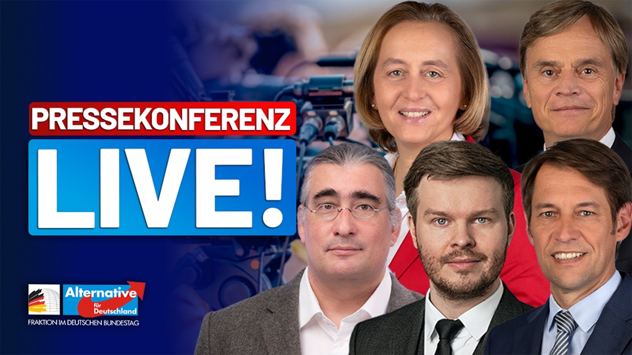 LIVE: Pressekonferenz der AfD-Fraktion - Diese Woche im Bundestag