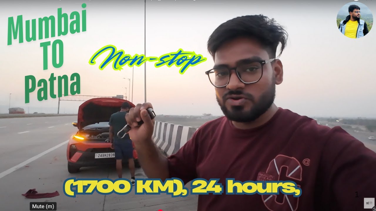 Mumbai to Patna (1700 KM), 24 hours, non-stop 